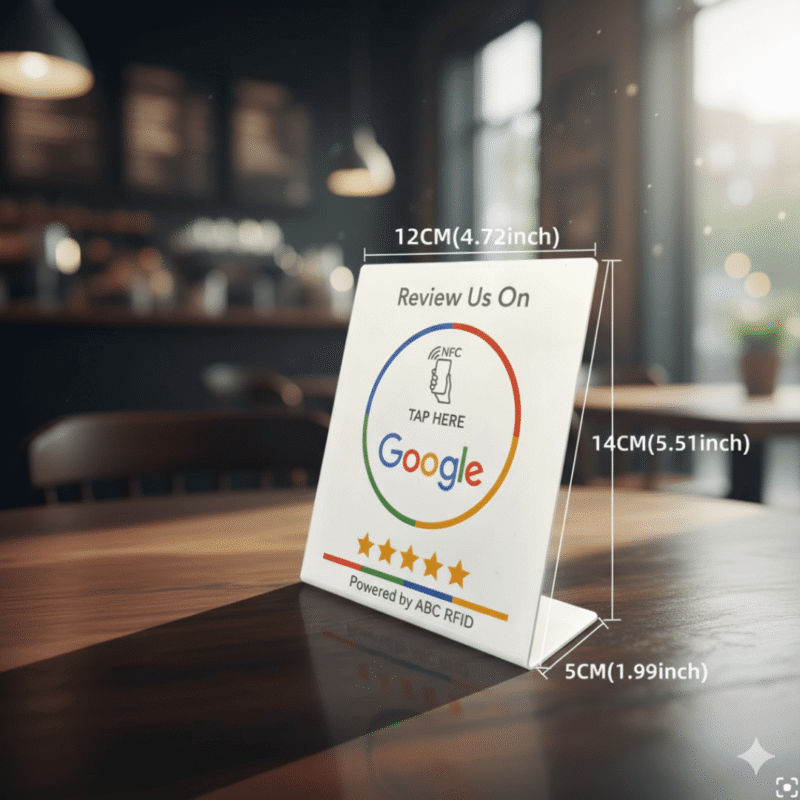 NFC Google Review Stands-White
